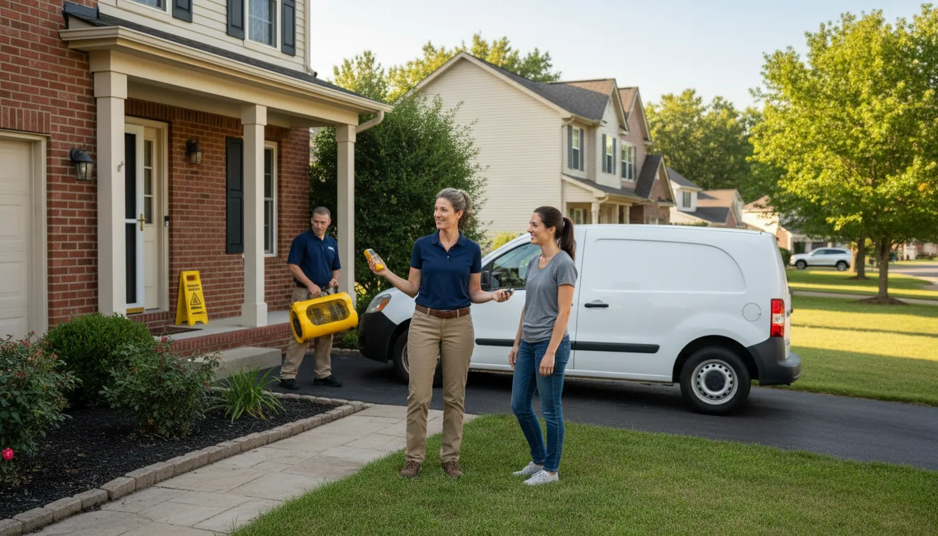 Water restoration image for Dehumidification And Cleanup Services in Goodrich, TX